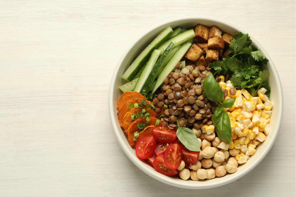 bowl healthy with tahini